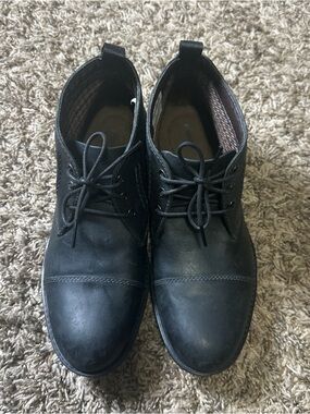 Clarks Men's Black Leather Chukka Boots Size 7M